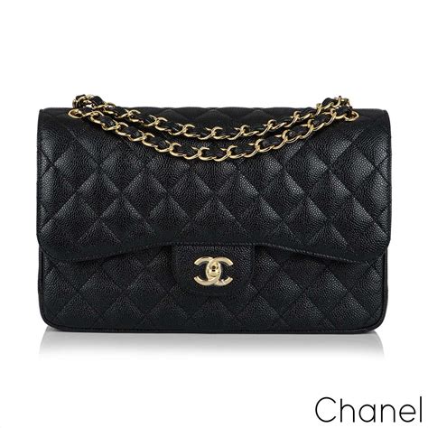 chanel timeless medium caviar black|Chanel Classic Double Flap Quilted Caviar Gold.